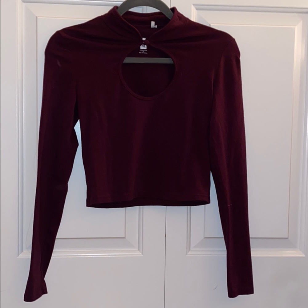 Burgundy long sleeve